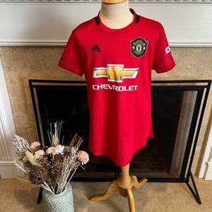 Red Adidas Manchester United Jersey